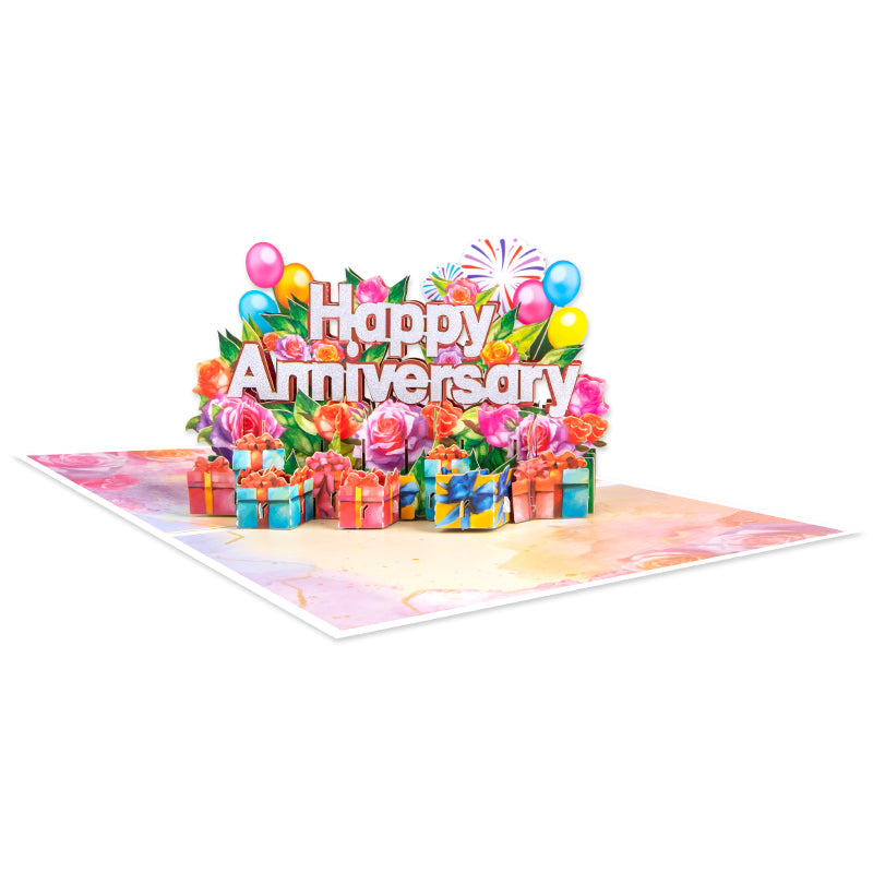 Love & Celebration 3D Pop Up Anniversary Card