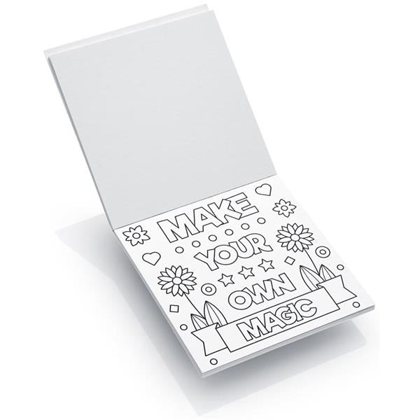 Book of 18 100x100mm Colour Your Own Mindfulness Flash Cards by World of Colour