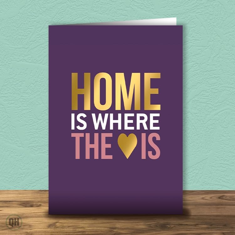 Gold Foil New Home Congratulations Card