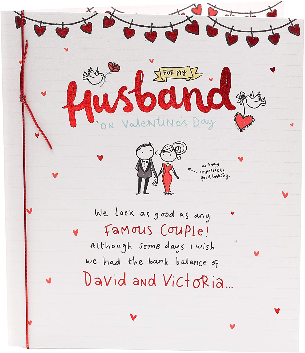For My Husband Couple Design Valentine's Day Card