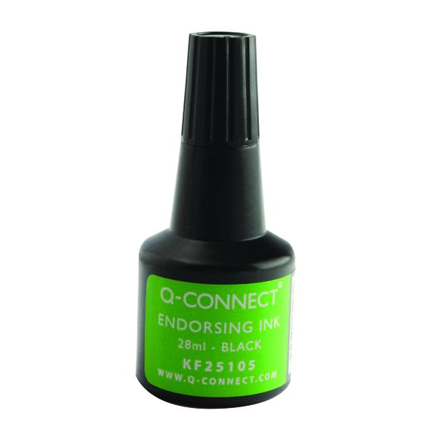 Pack of 10 28ml Black Endorsing Ink Bottles