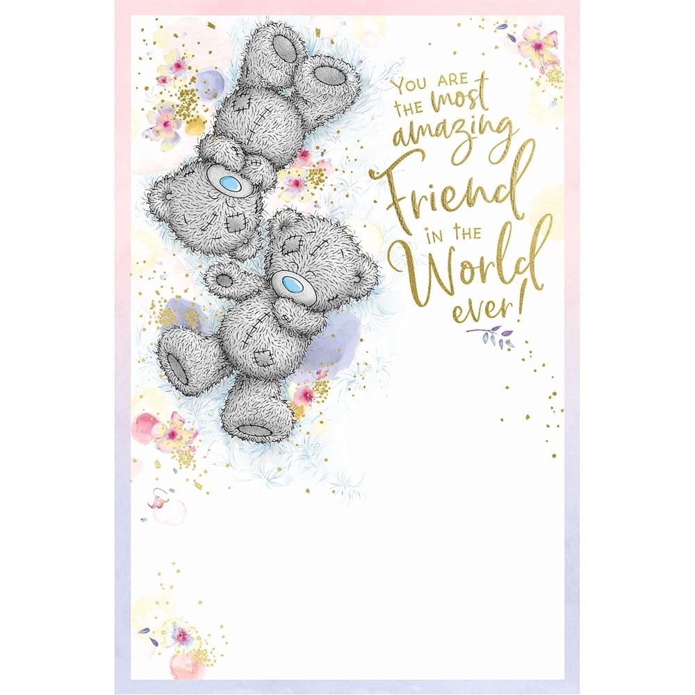 Bears Lying Down Best Friend Birthday Card