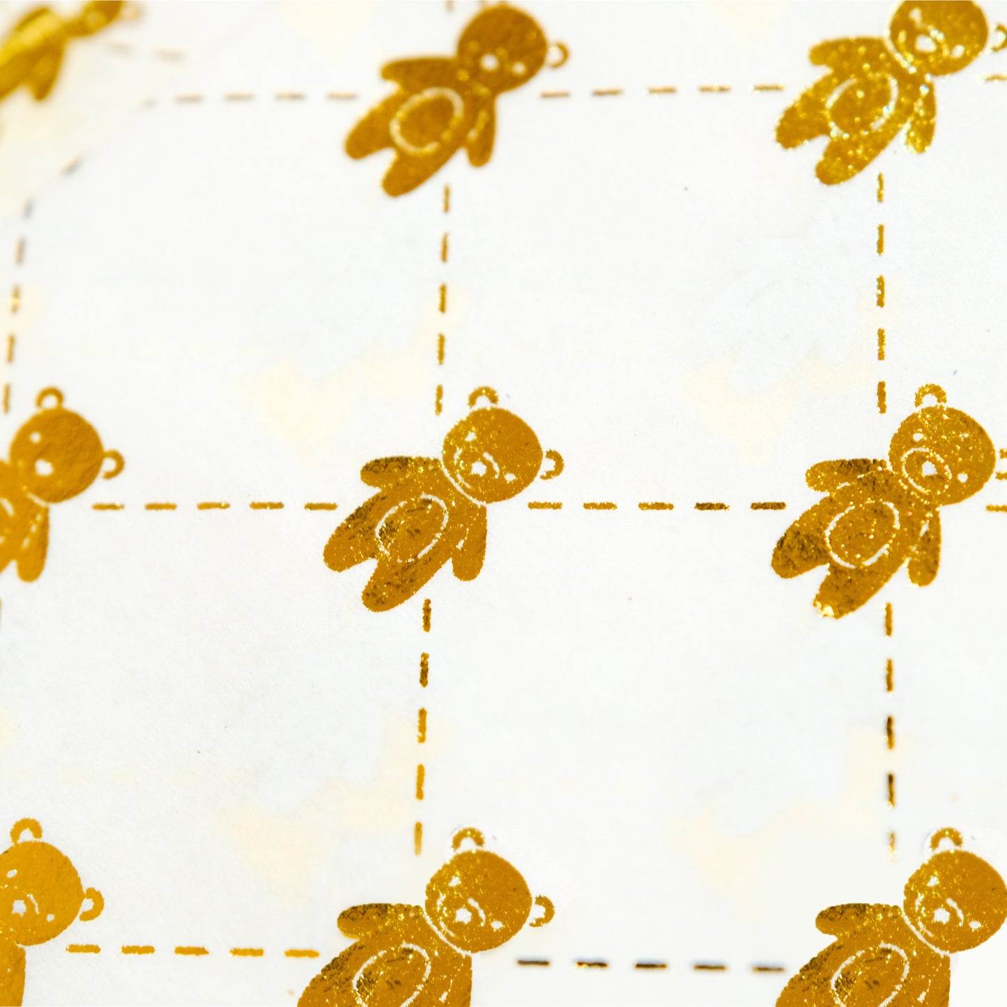 3 x Pack of 10 Teddy Bear Luxury Gold Metallic Plastic-Free 18gsm Tissue Paper Sheets 50x70cm - Patterned Tissue Paper for Xmas, New Year, Party, Wedding, Birthday Packing Present Gift Box DIY Art Crafts
