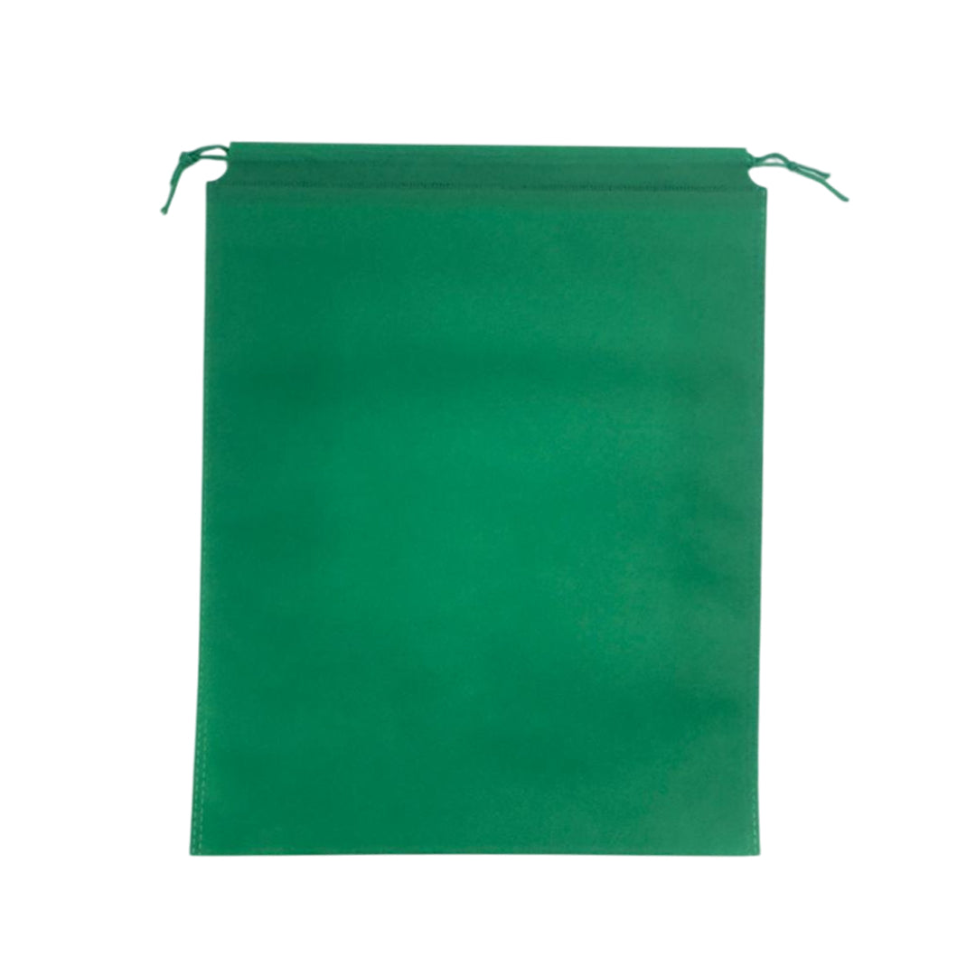Pack of 50 Dark Green Coloured 32x22cm Non-Woven Drawstring Bags