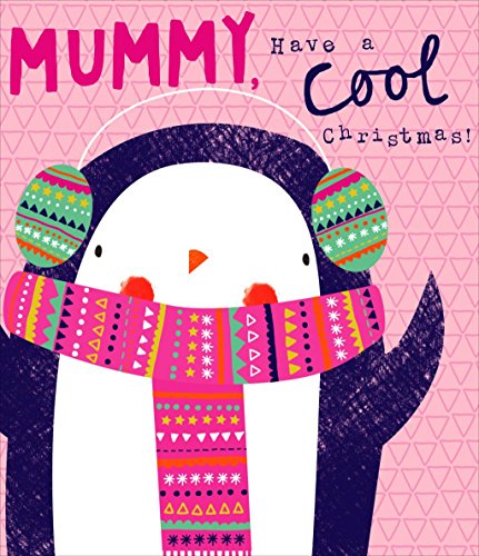 Mummy Cute Penguin Cool Christmas Card 