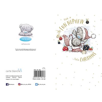 Bear In Hat And Socks Nephew Sketchbook Christmas Card