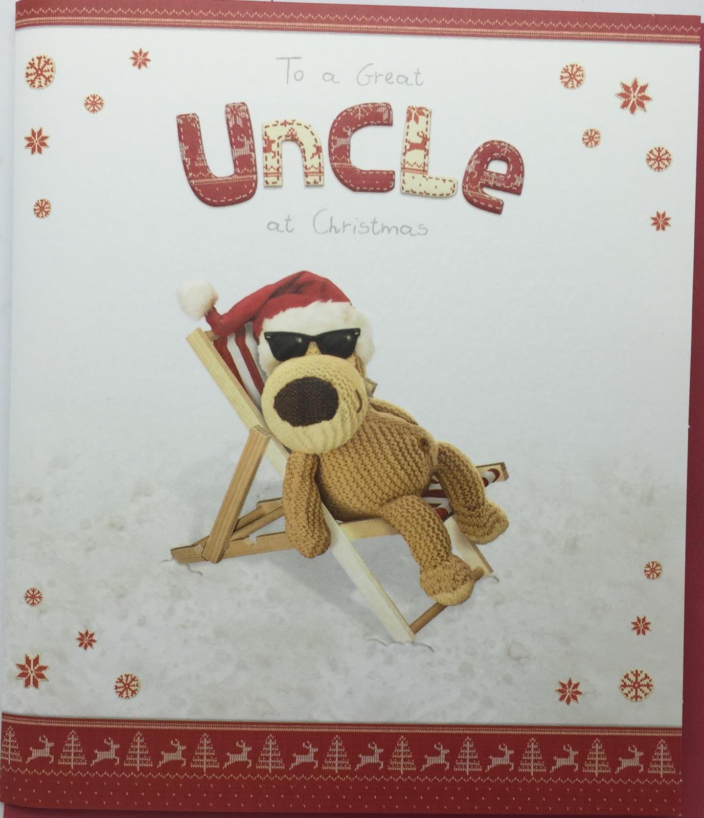 Boofle Uncle Christmas Card