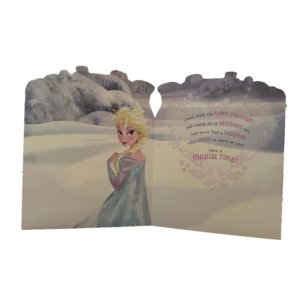 Large Disney Frozen Daughter Sparkles Large Christmas Card...