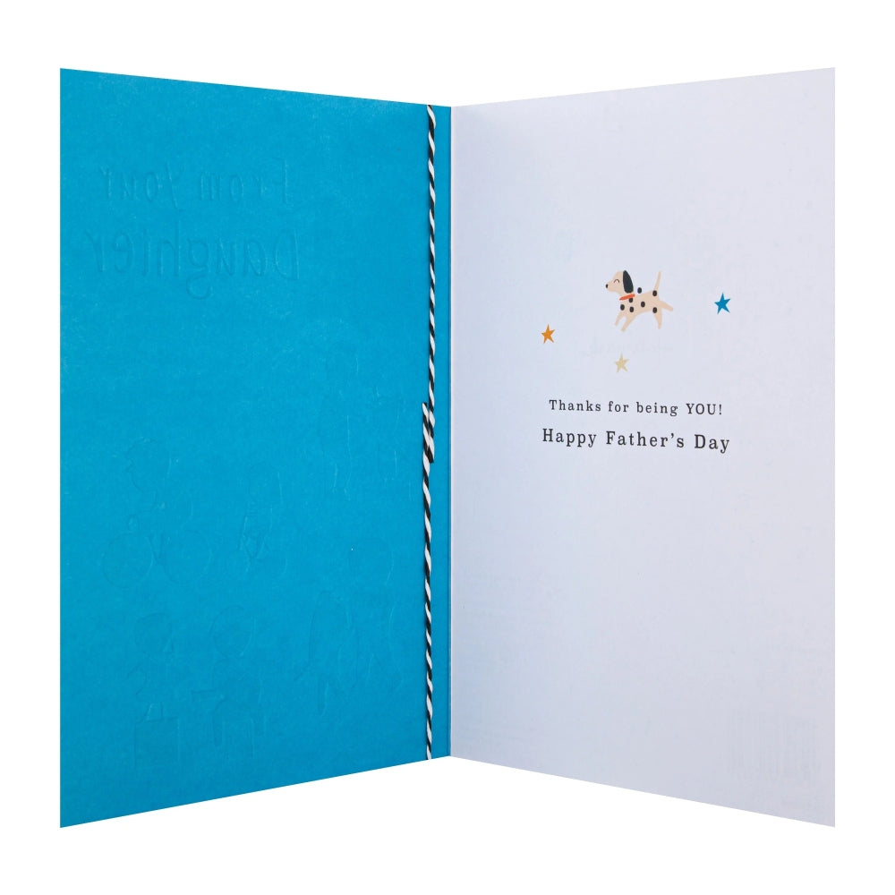 Contemporary Illustrated Design with 3D Add On from Daughter Father's Day Card