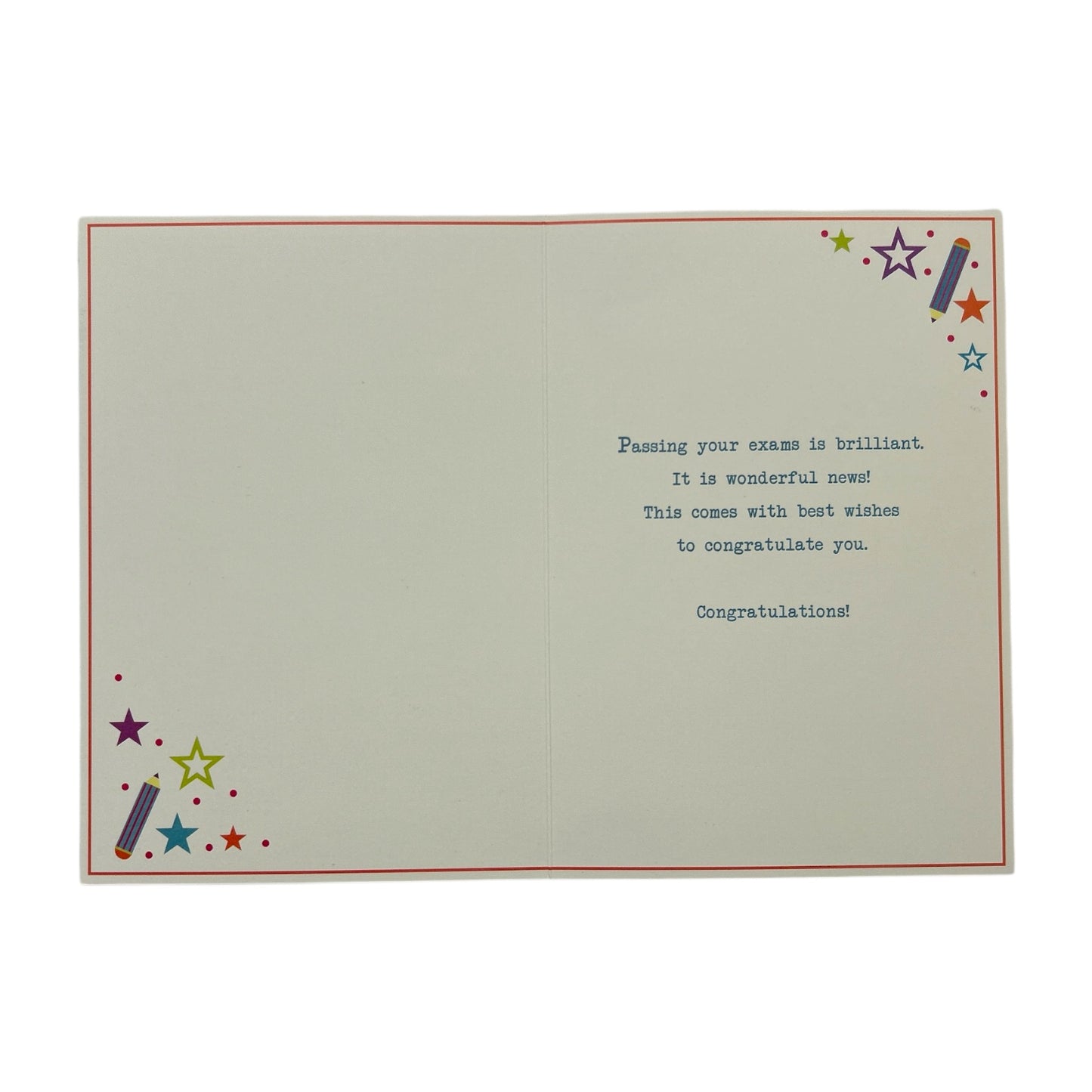 To Granddaughter You Passed Your Exam Stars Design Congratulations Card