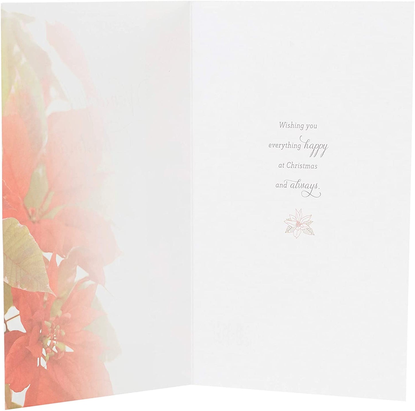 Wishing Someone Special Floral Design Foil Finished Christmas Card