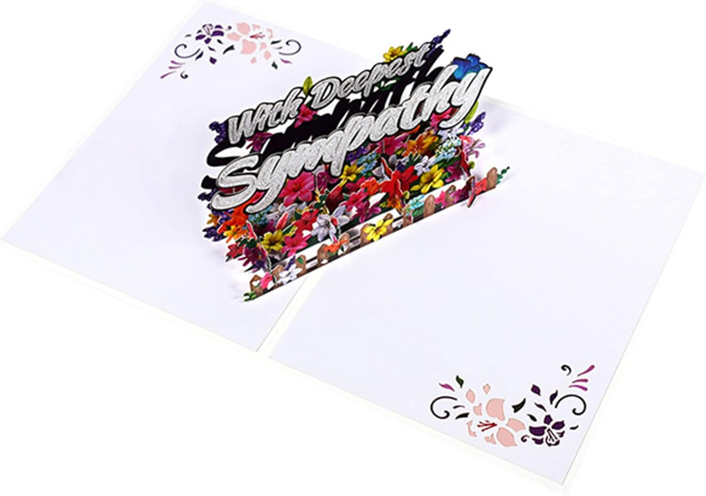 With Deepest Sympathy Condolence 3D Pop Up Greeting Card