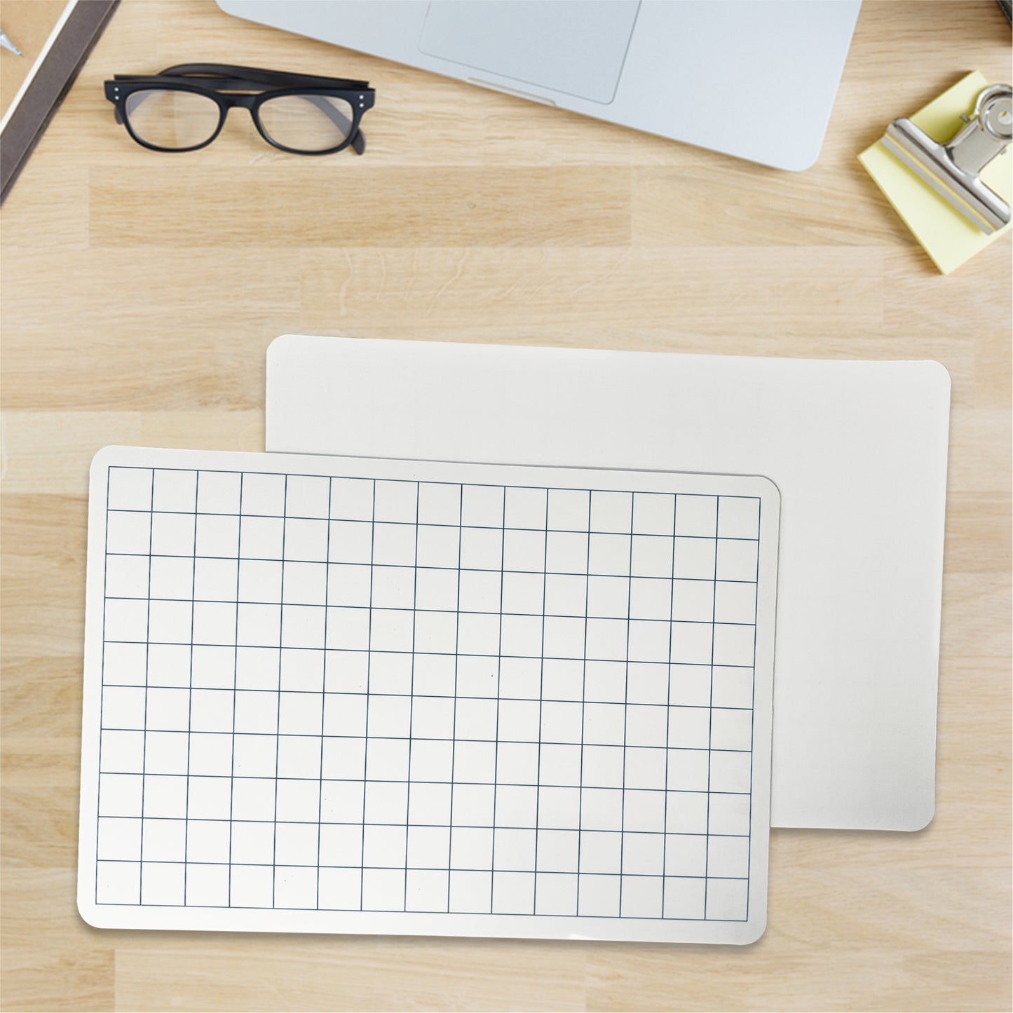 Pack of 72 Square Grid A4 Drywipe Whiteboards