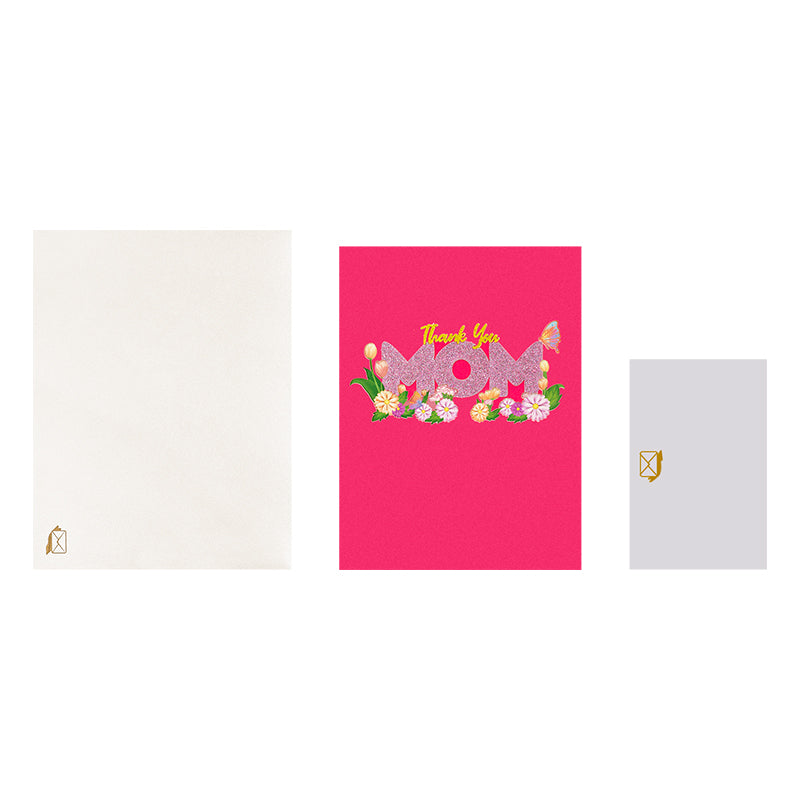 MOM in Bloom Sparkle & Petals 3D Pop Up Mother’s Day Card