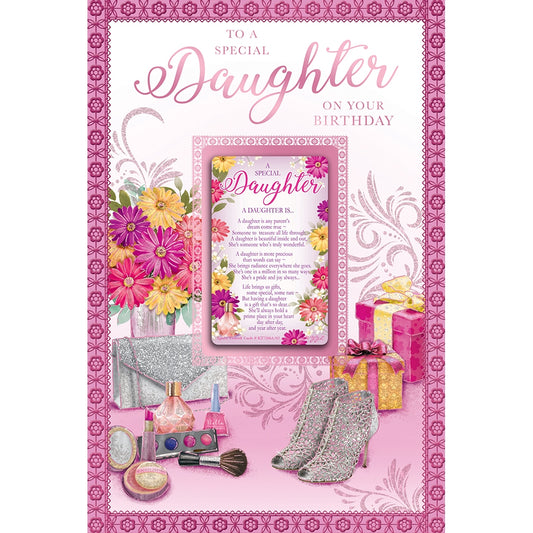 To A Special Daughter On Your Birthday Keepsake Treasures Greeting Card