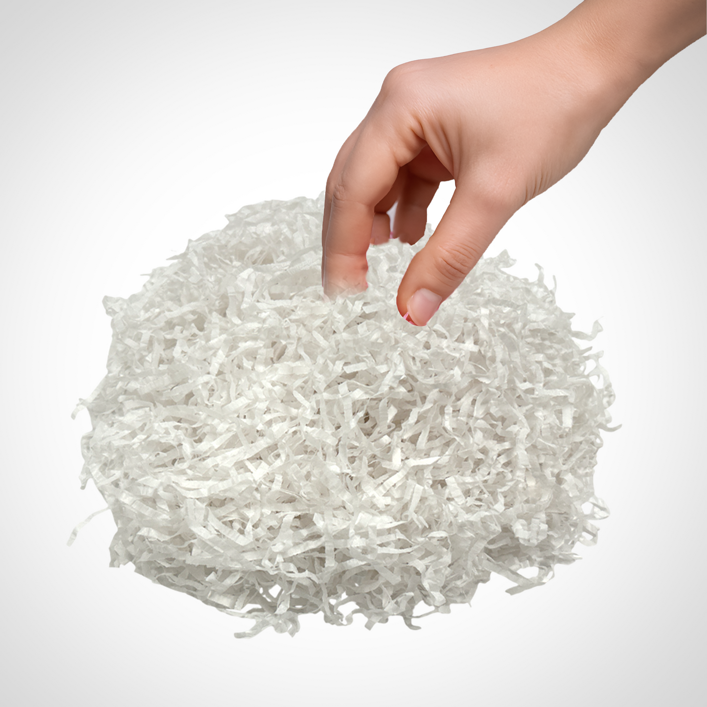 10 Boxes of White Tissue Shred 1kg - Total 10kg
