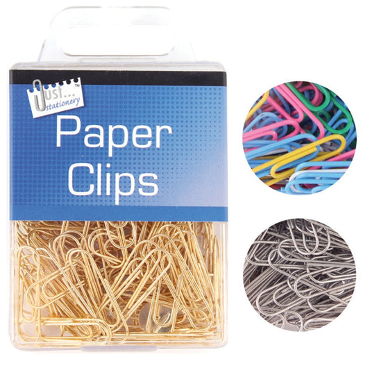 Pack of 120 Assorted Hanging Box Paper Clips
