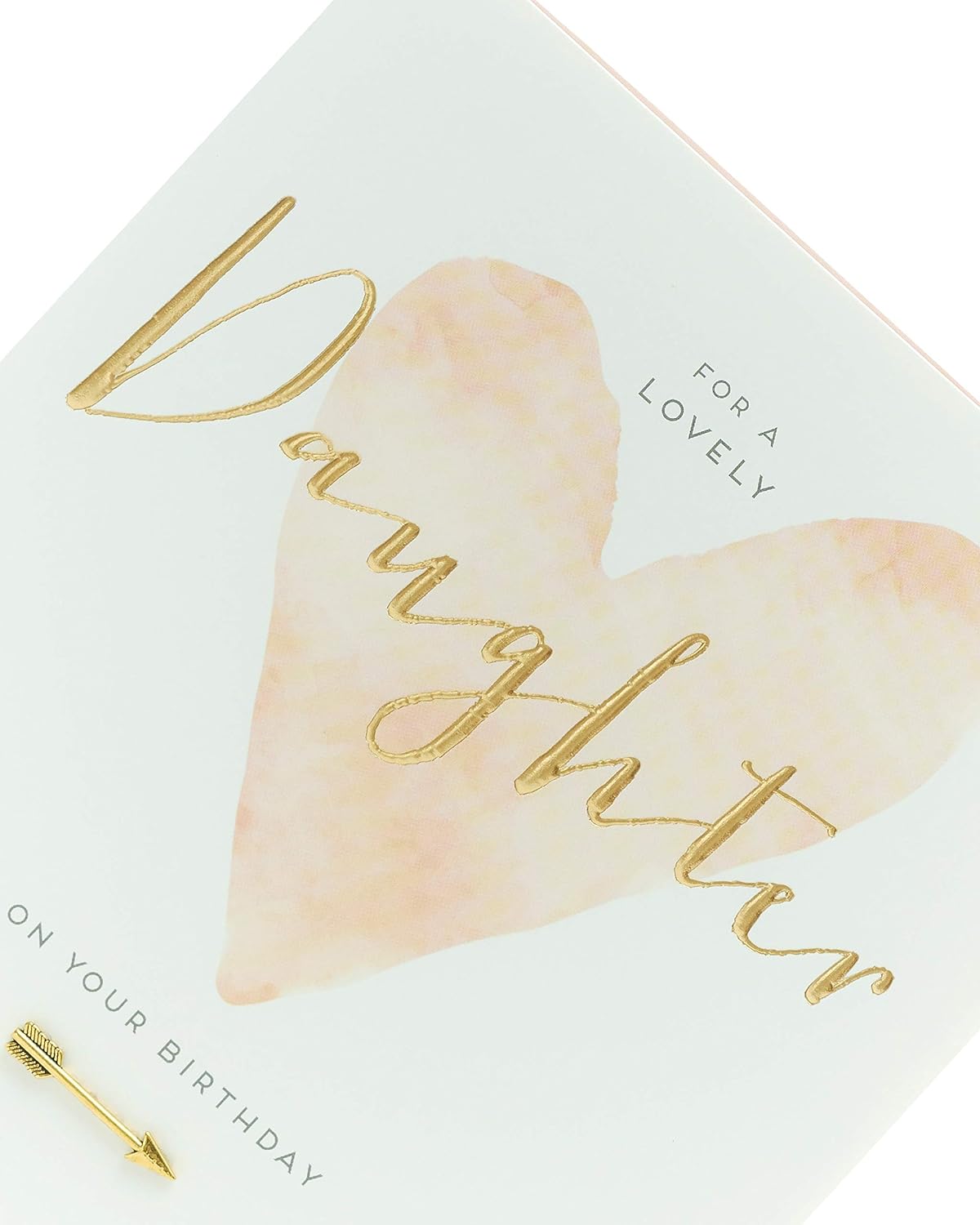 Heart Design Lovely Daughter Birthday Card