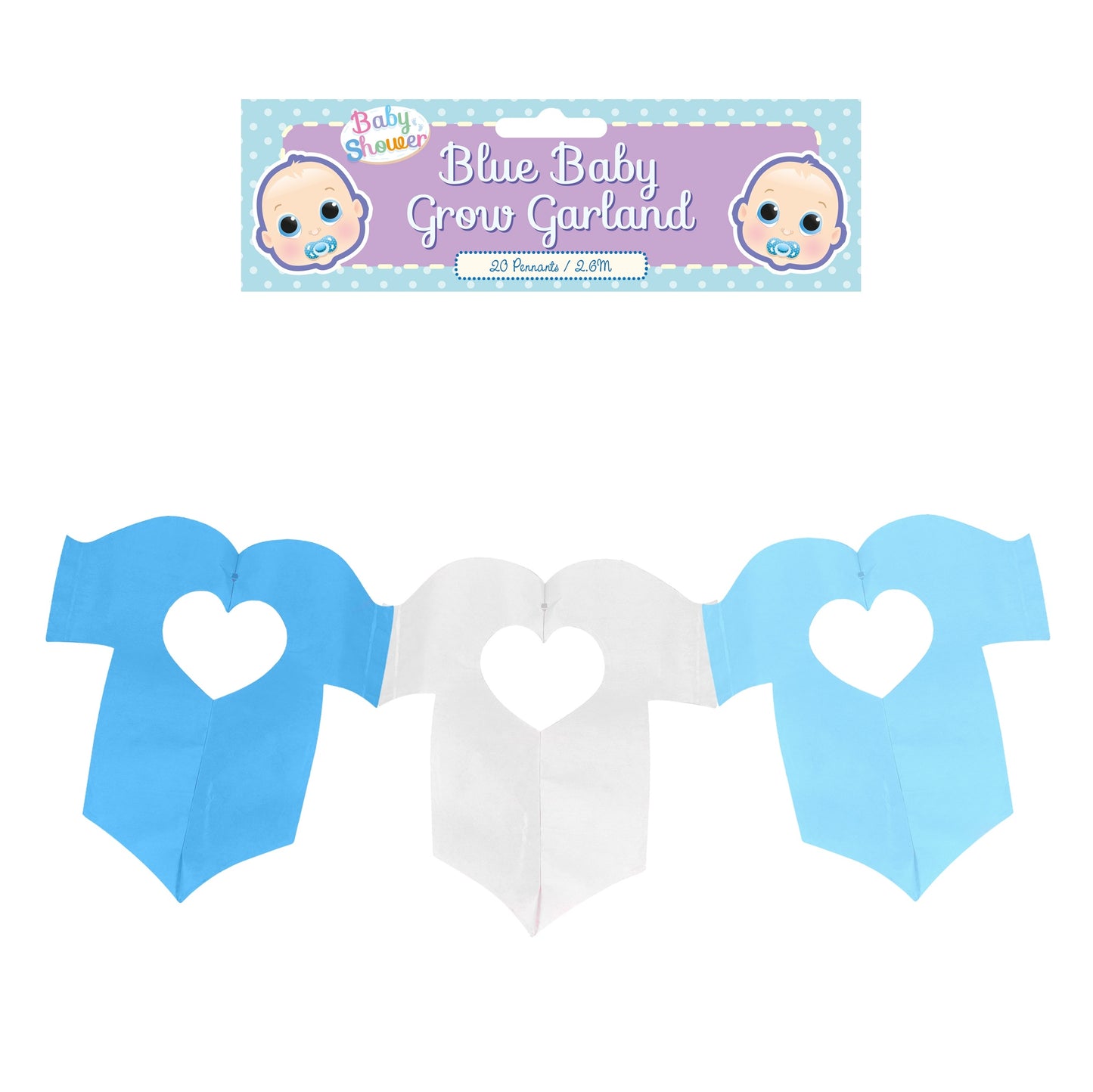 Decoration Garland Baby Grow Blue 2.6m Banner