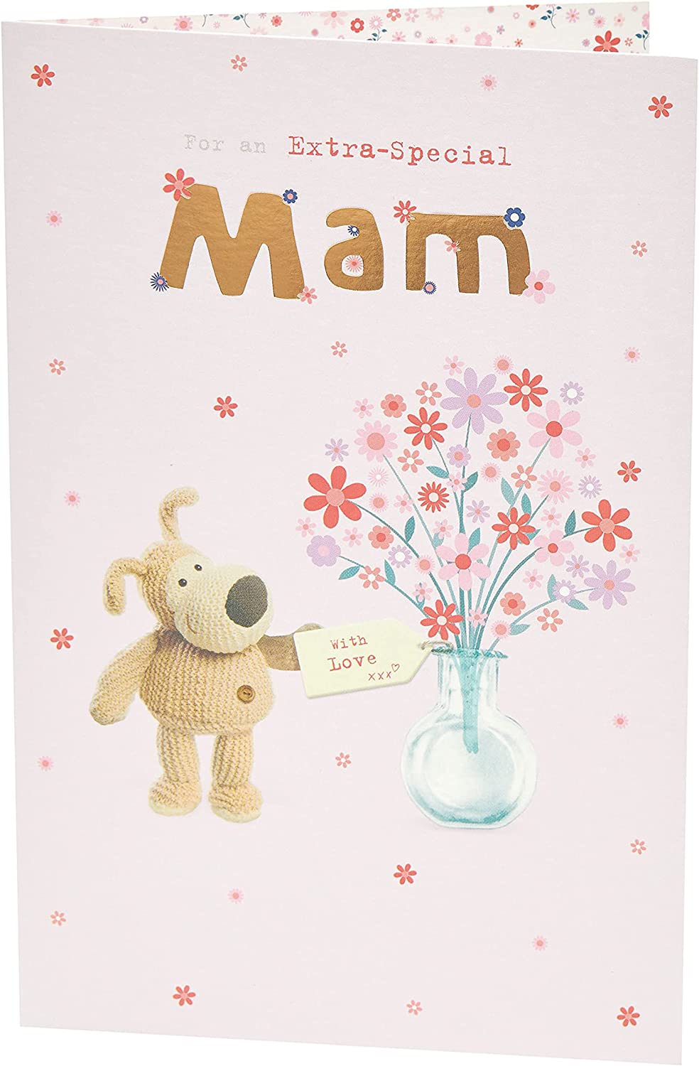 Mam Birthday Card Boofle Lovely Design And Vase Of Flowers