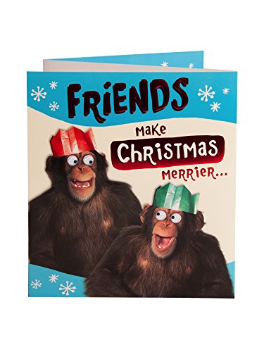 Friends Make Christmas Merrier Christmas Card