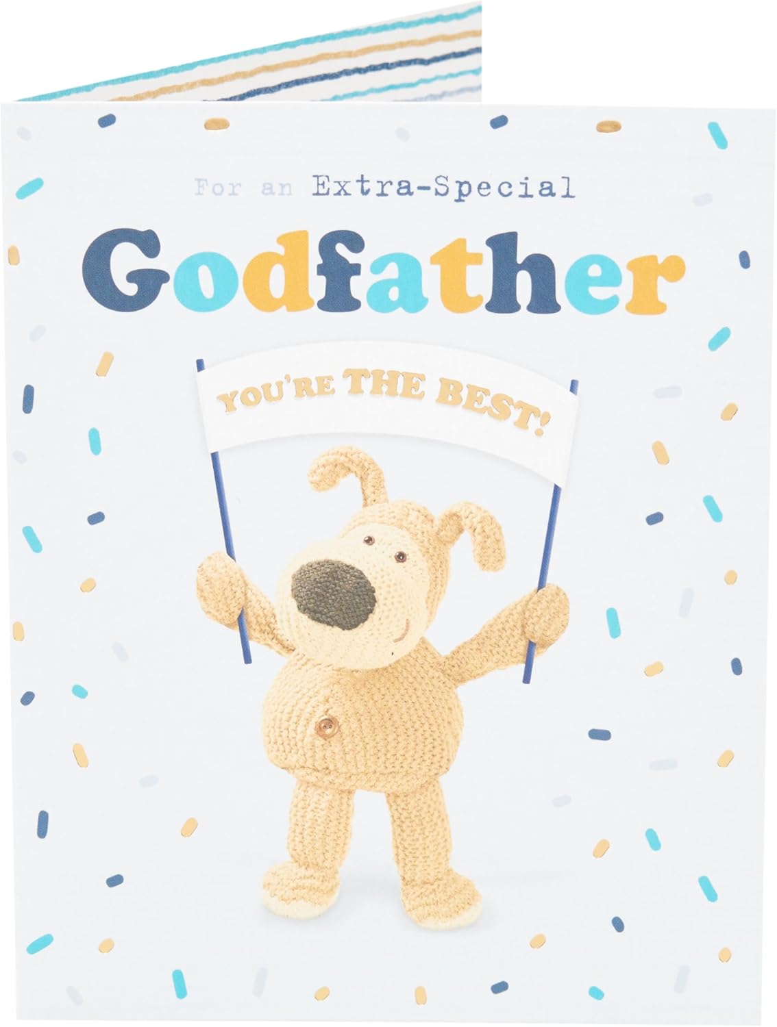 Boofle with Banner Godfather Father's Day Card