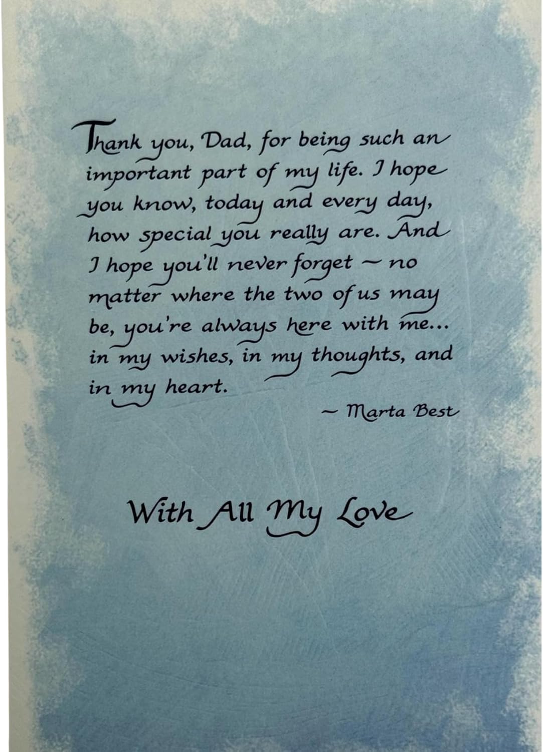 For You Dad Open Card