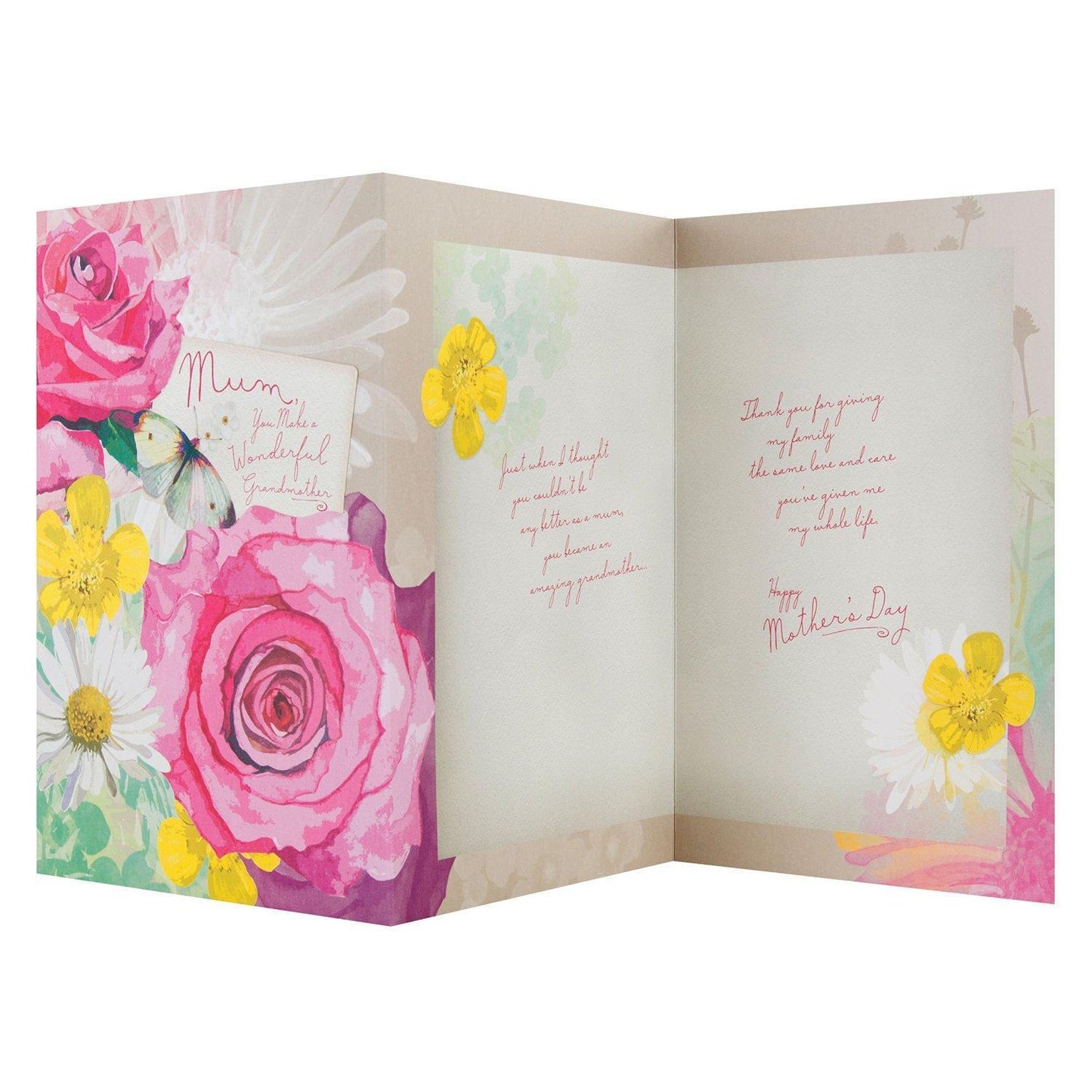 For Mum 'Wonderful Grandmother' Mother's Day Card
