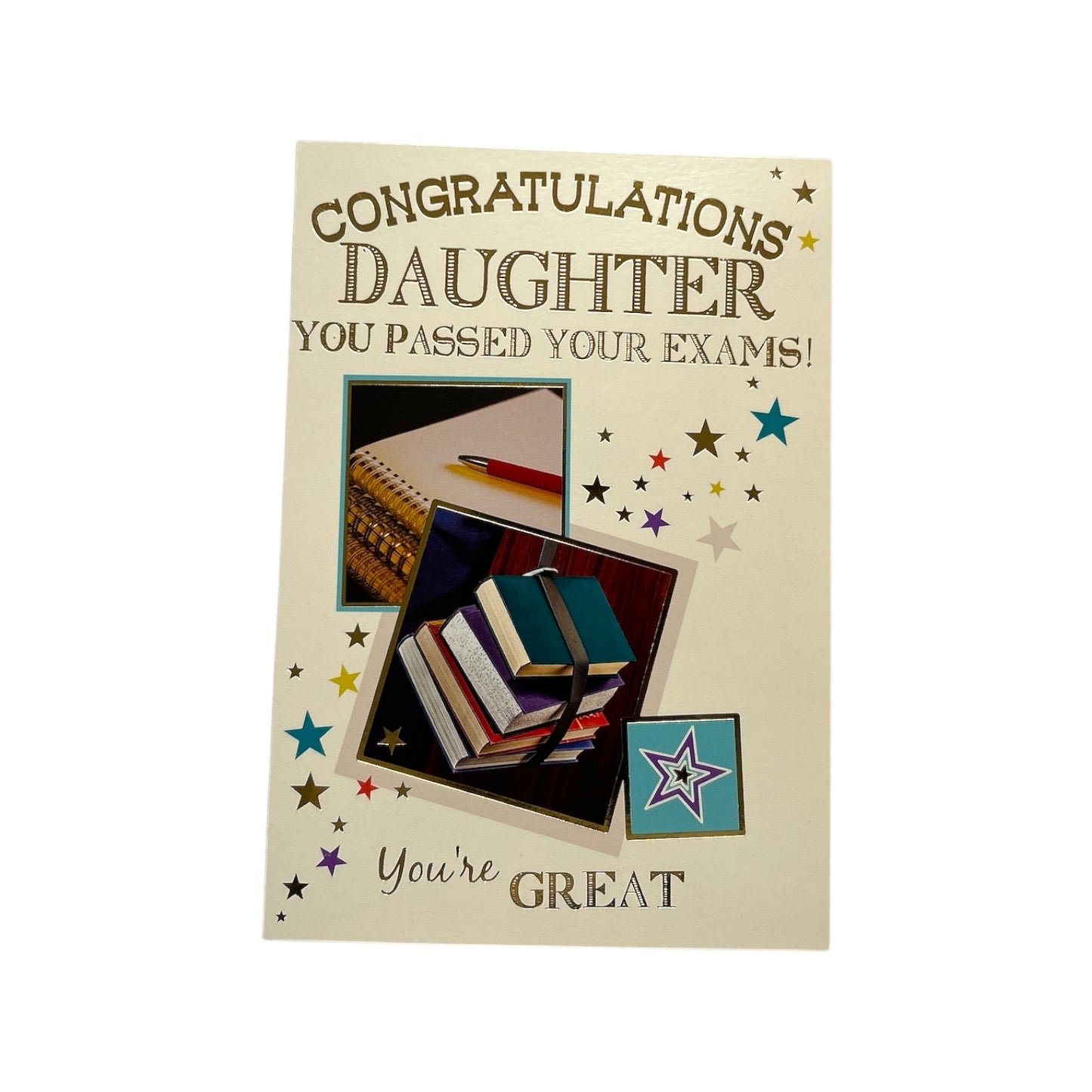 For Daughter You Passed Your Exam You're Great Congratulations Card
