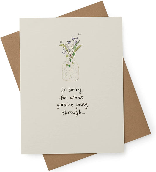 Thinking of You Sympathy Floral Card