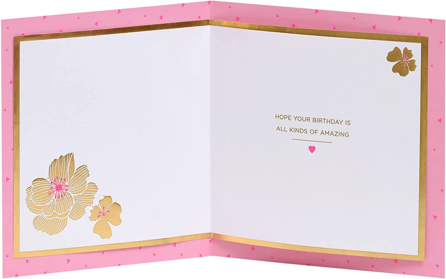 Pink Flower Design Mum Birthday Card With Envelope 