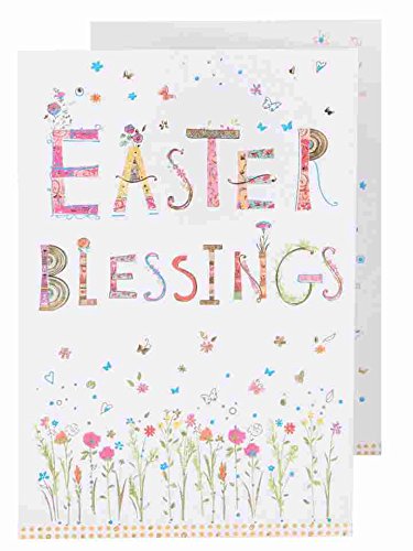 Floral Easter Blessings Greeting Card