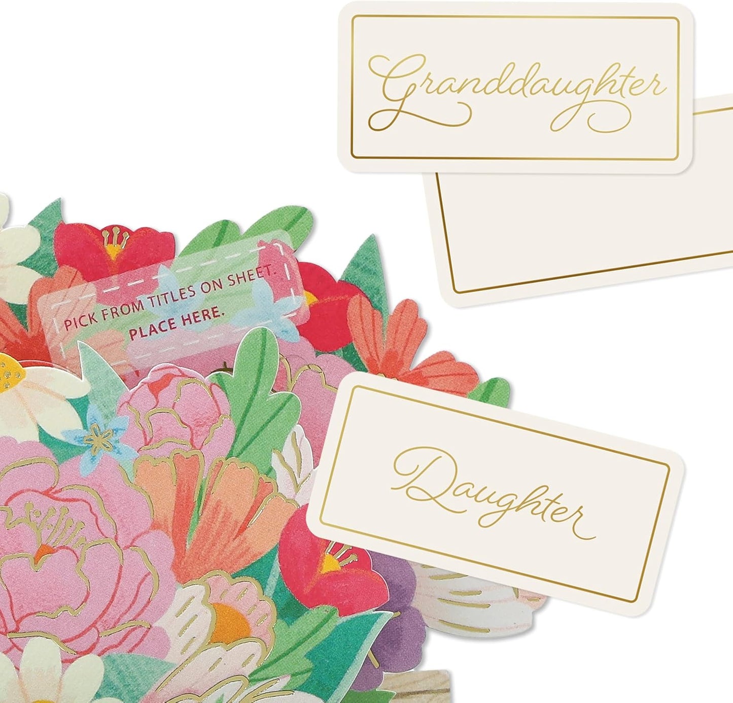 Paper Wonder Flower Cart Customizable Pop Up Card for Birthdays Mother's Day