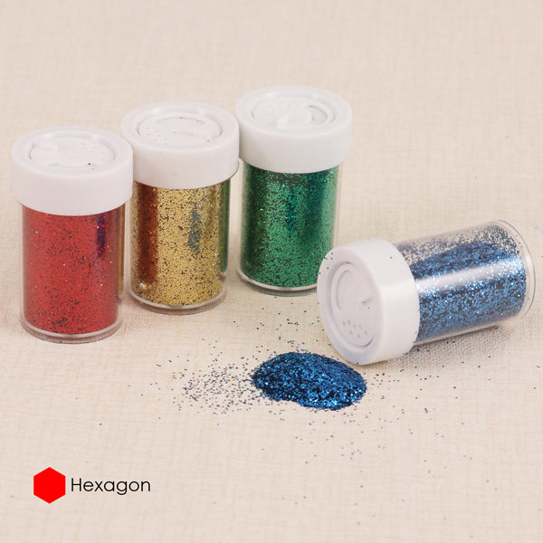 Pack of 12 Colorful Glitter