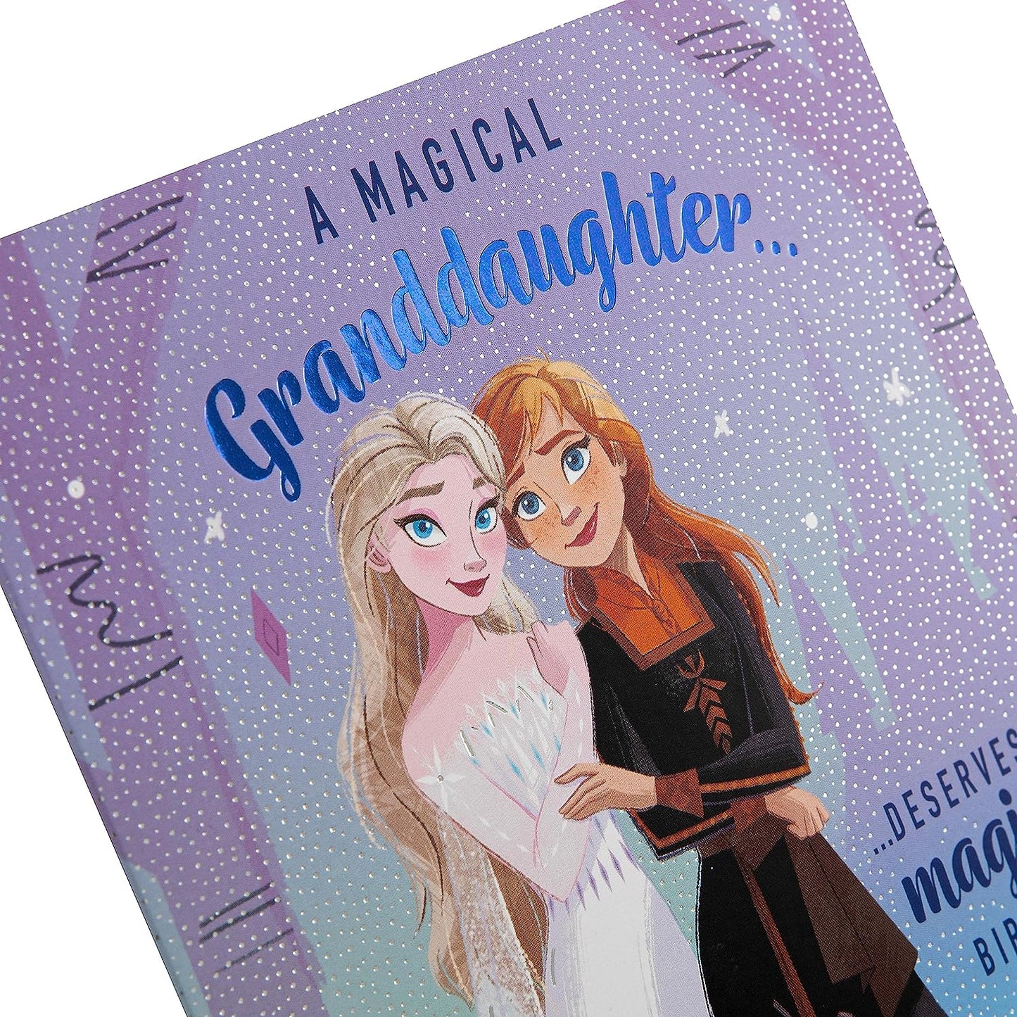 Disney Frozen Design with Activity Granddaughter Birthday Card