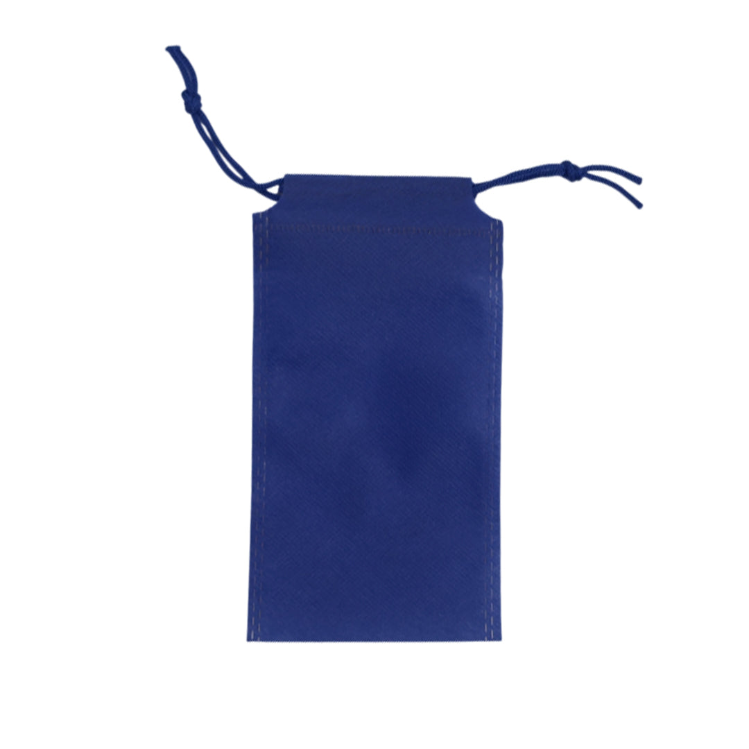 Pack of 50 Blue Coloured 43x34cm Non-Woven Drawstring Bags