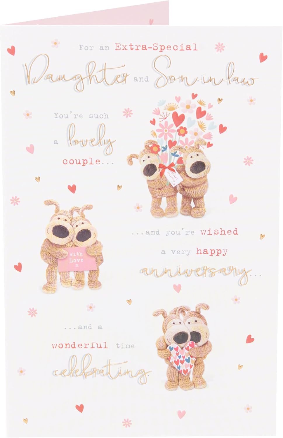 Boofle Cute Design Daughter & Son-in-Law Wedding Anniversary Card