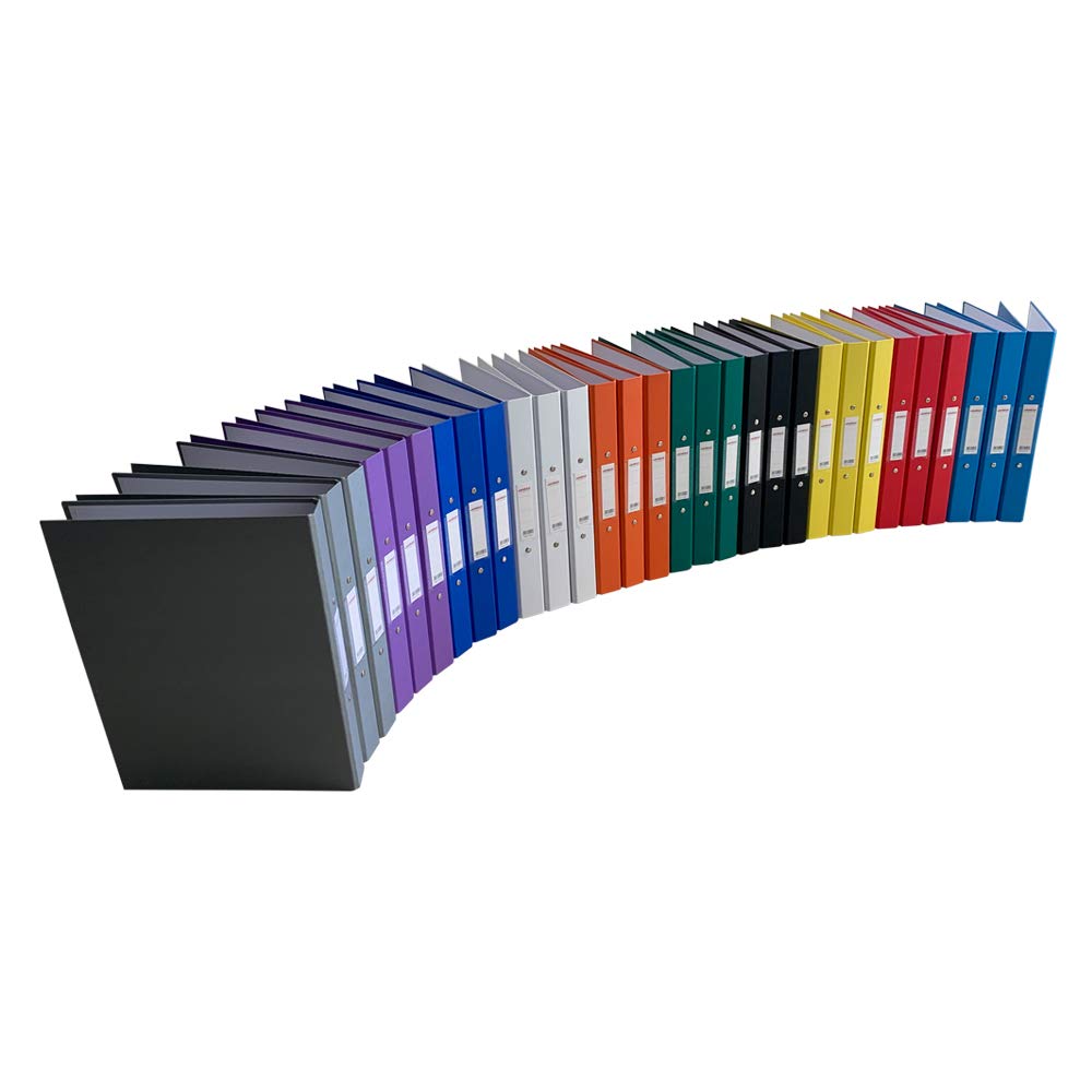 A4 Grey Paper Over Board Ring Binder by Janrax