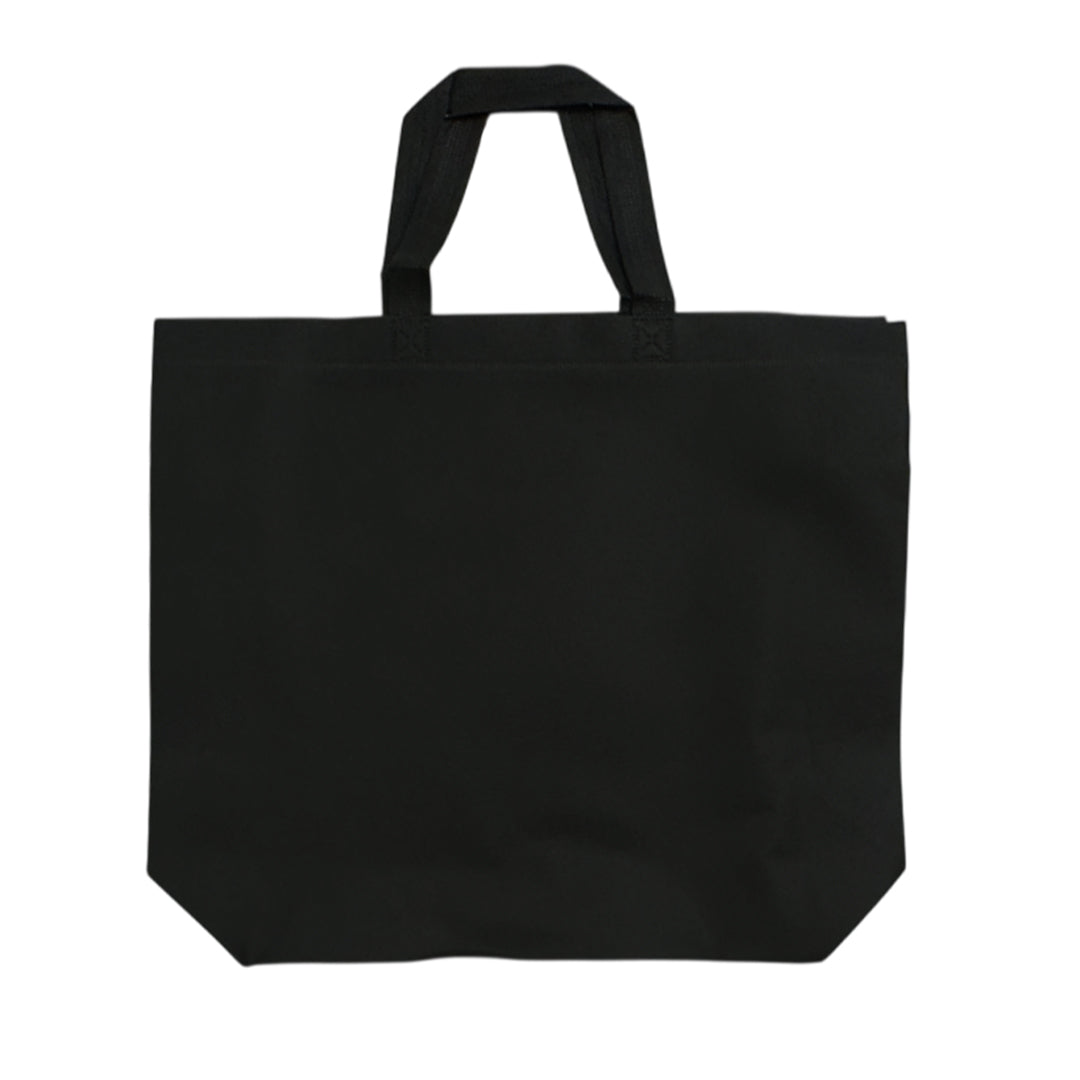 Pack of 100 Black Coloured 35x25x10cm Non-Woven Bags with Handle