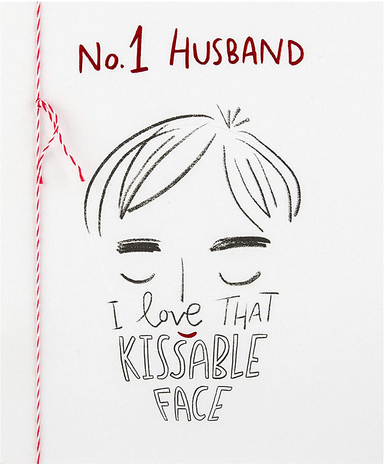 For Husband Embossed Design Valentine's Day Card
