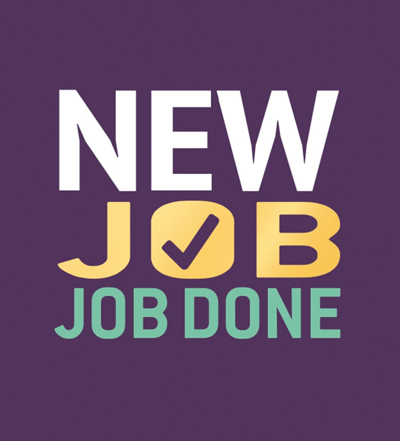 Gold Foil New Job Congratulations Card