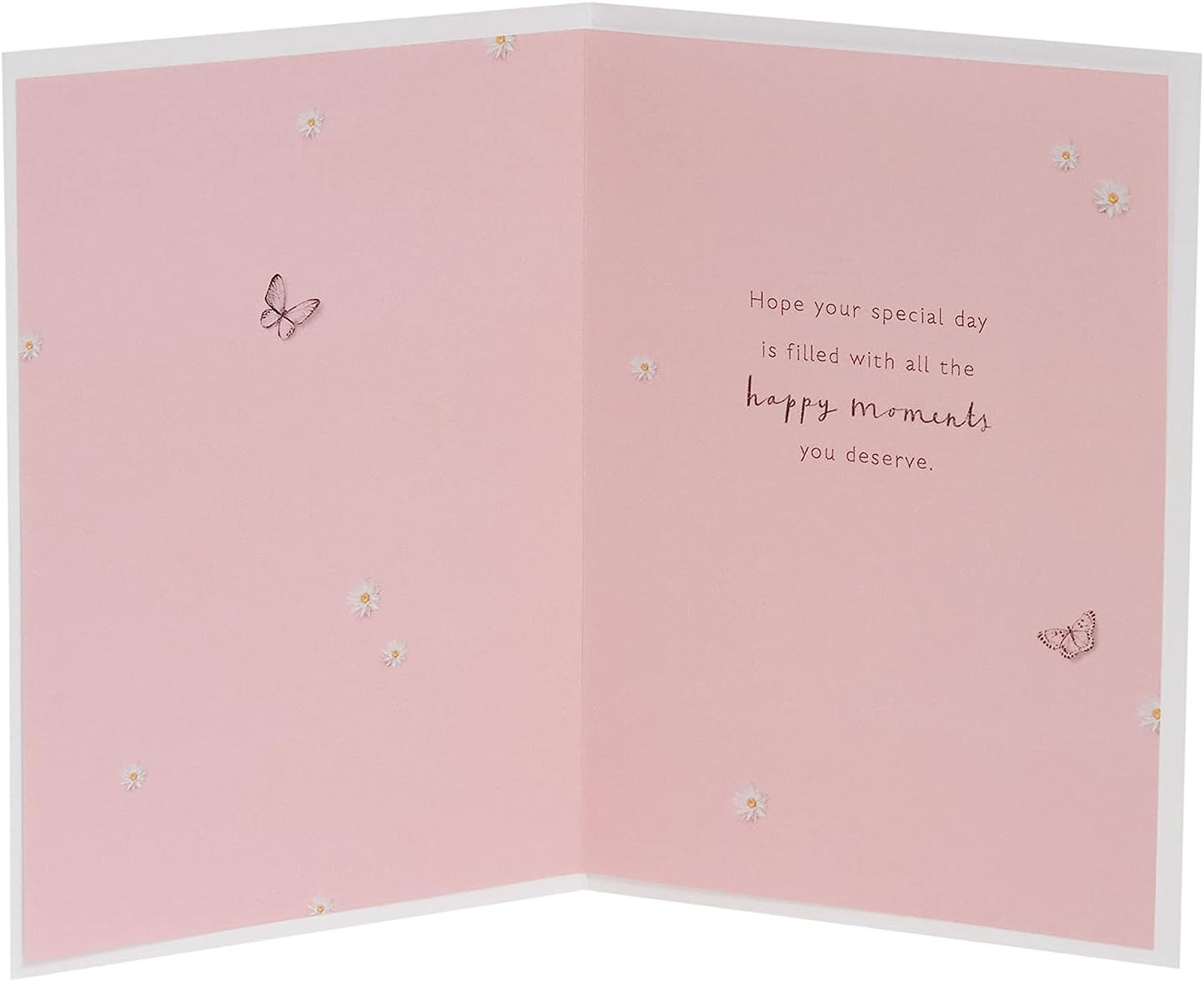 Floral Heart Design Friend Birthday Card For Her