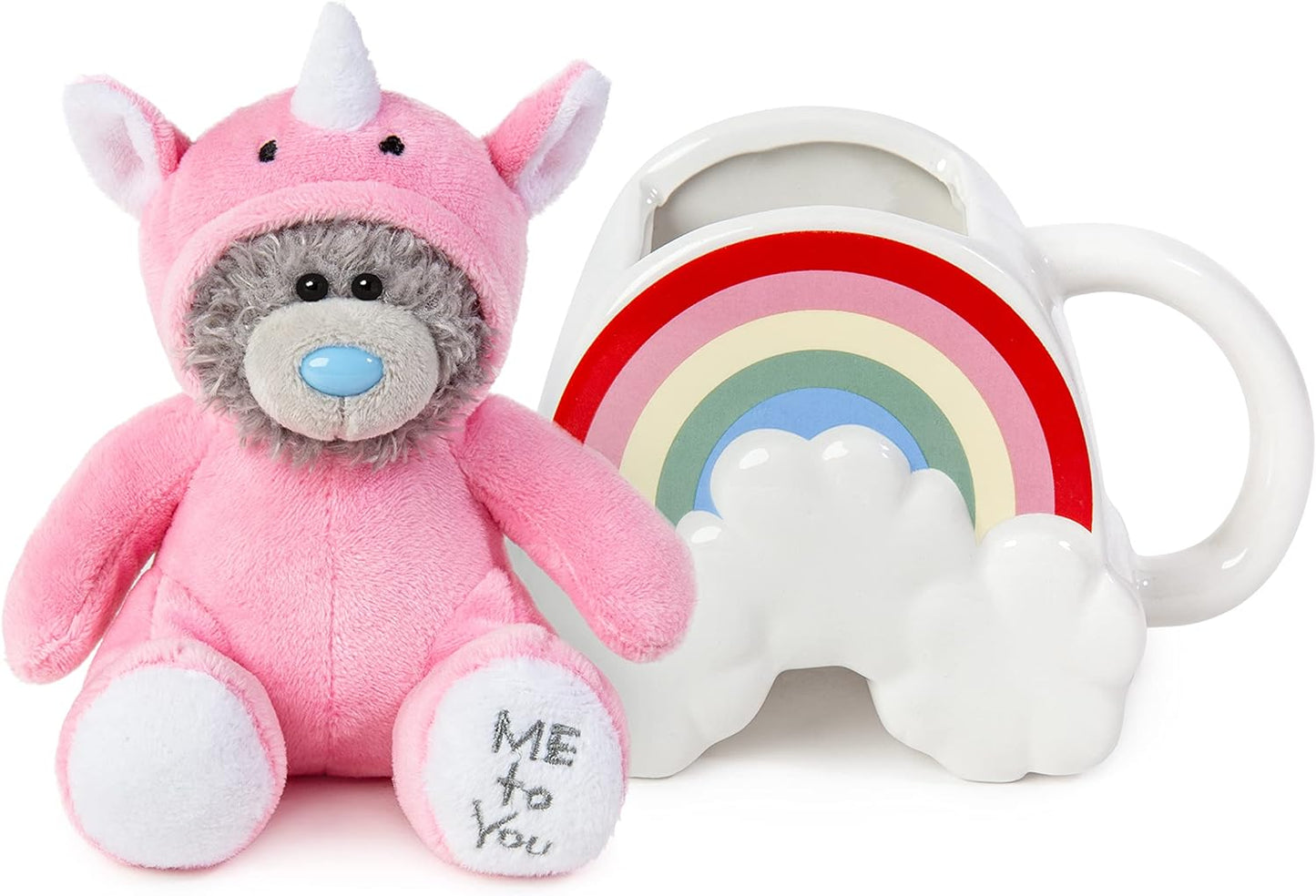 Me To You Bear Rainbow Shaped Mug & Unicorn Plush Gift Set