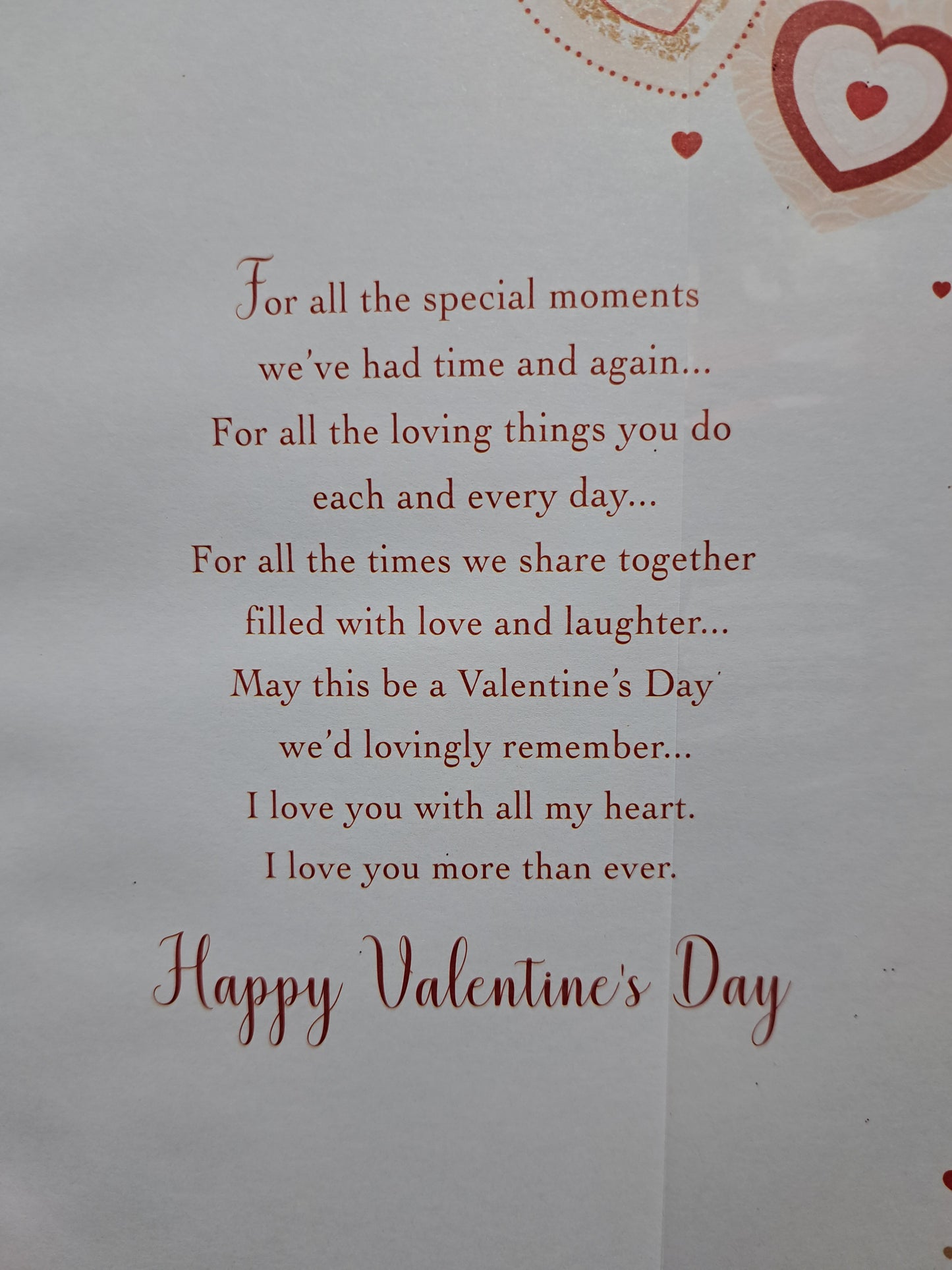 To The Man In My Life Happy Valentine's Day Card