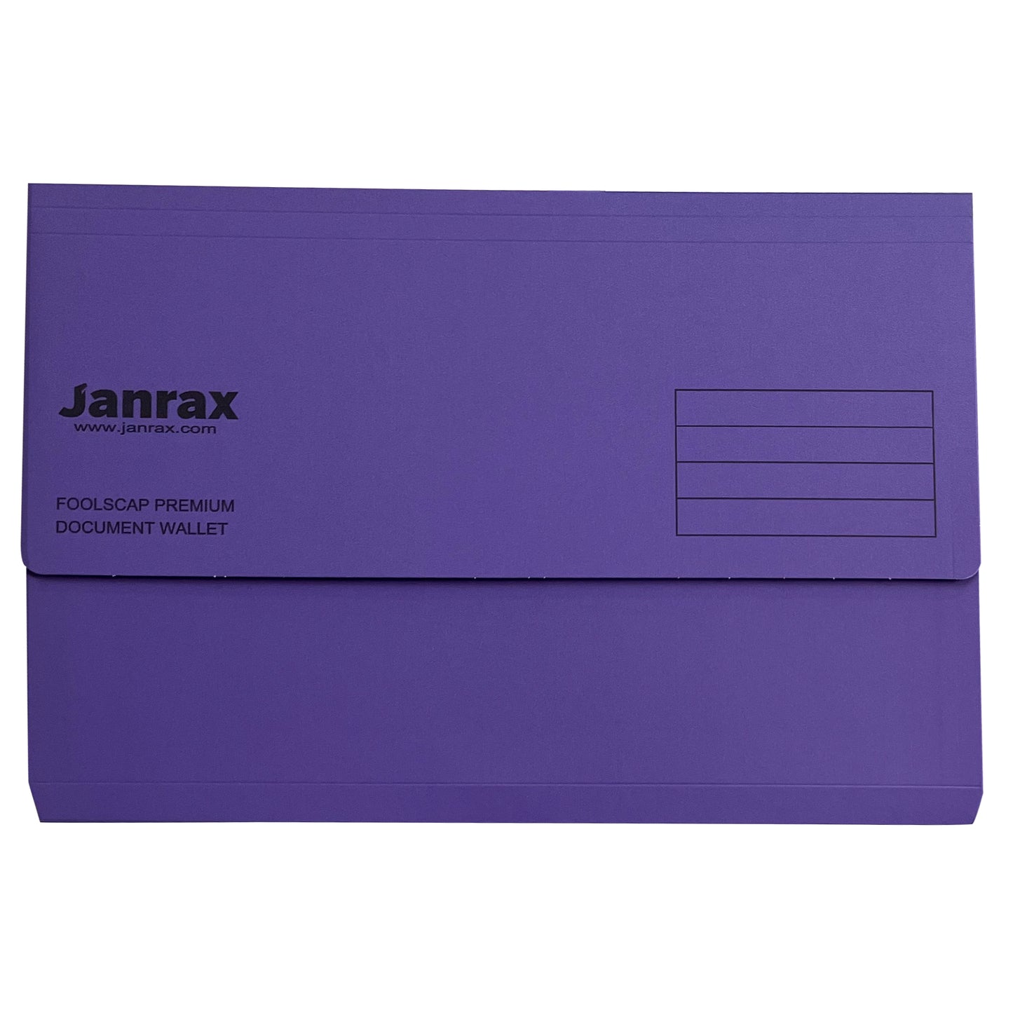 Pack of 50 Purple Card Premium Foolscap Document Wallets