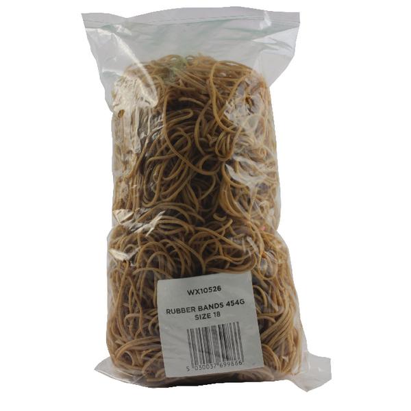 2 x Pack of 454g Size 18 Rubber Bands