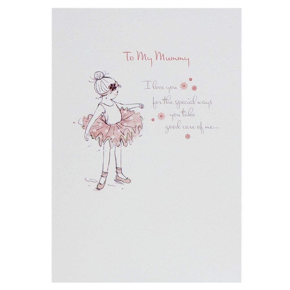 'Mummy Kids Diamante' Mother's Day Card