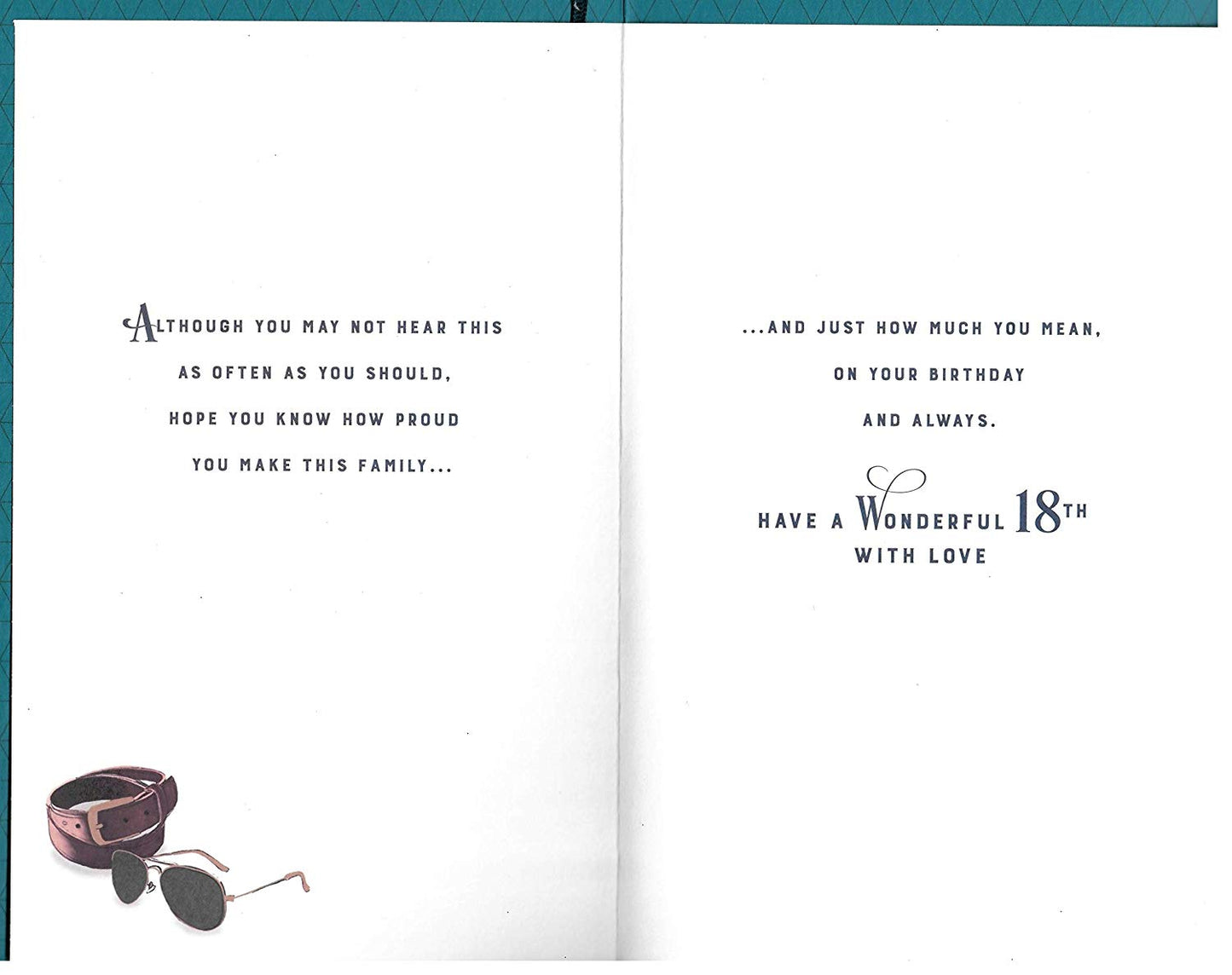 Gibson Happy 18th Son Stunning Birthday Card