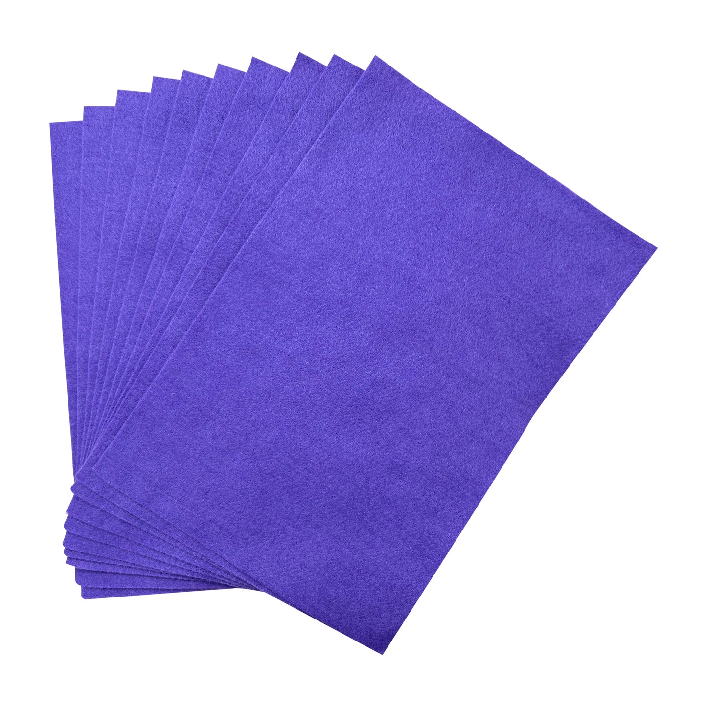 Pack of 100 A4 Purple Coloured Felt 180gsm Sheets