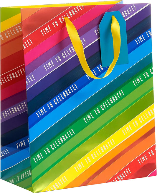 Rainbow Colourful Large Birthday Gift Bag